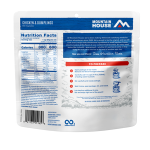 Chicken & Dumplings freeze dried food - Mountain House
