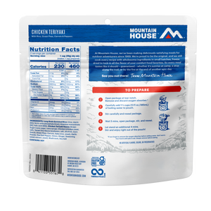 Chicken Teriyaki freeze dried food - Mountain House