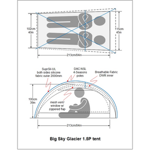 Tienda Big Sky Glacier 1.5P