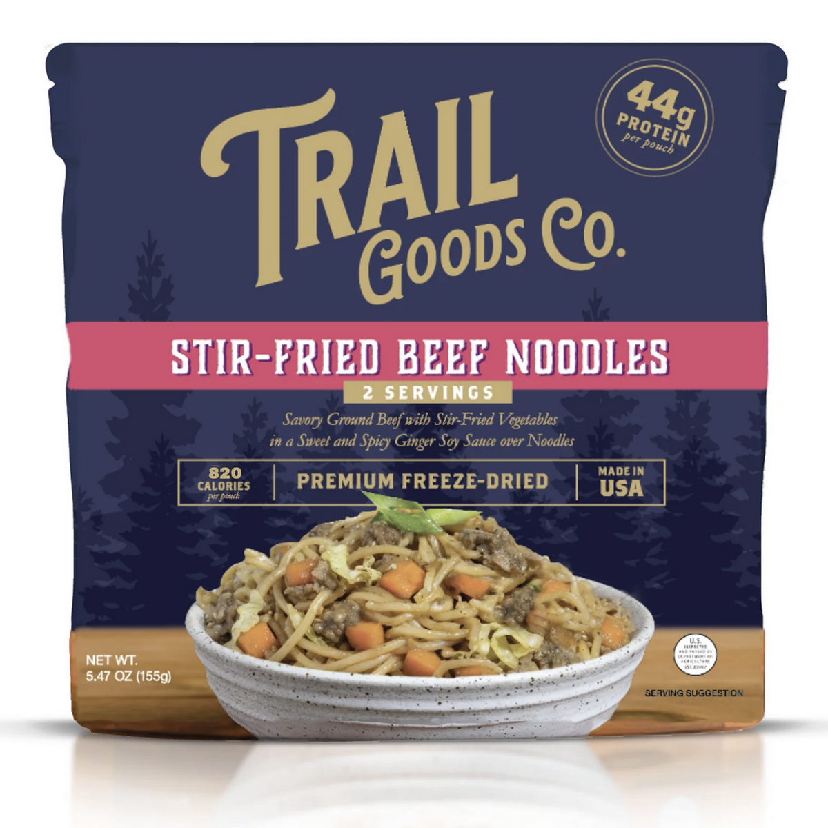 STIR-FRIED BEEF NOODLES freeze dried meal - Trail Goods