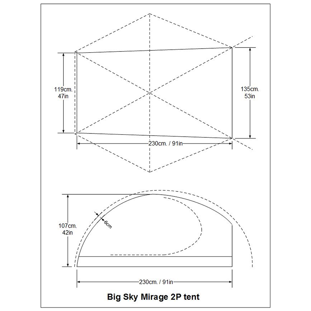 Big Sky Mirage 2P tent